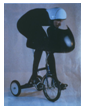 Doug Englebart's racing tricycle.