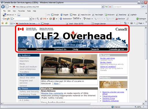 CBSA home page