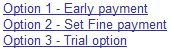 Payment Option Links